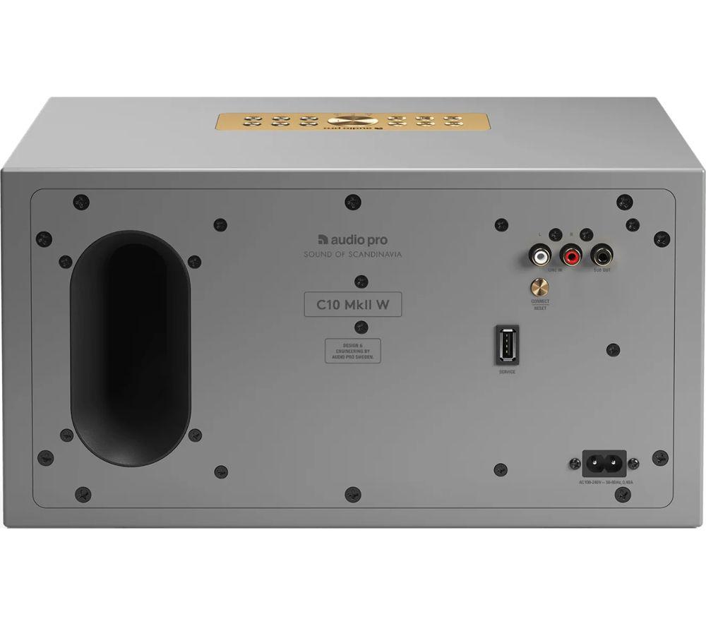 AUDIO PRO C10 MkII W Portable Wireless Multi-room Speakers - Grey image number 5 of 5