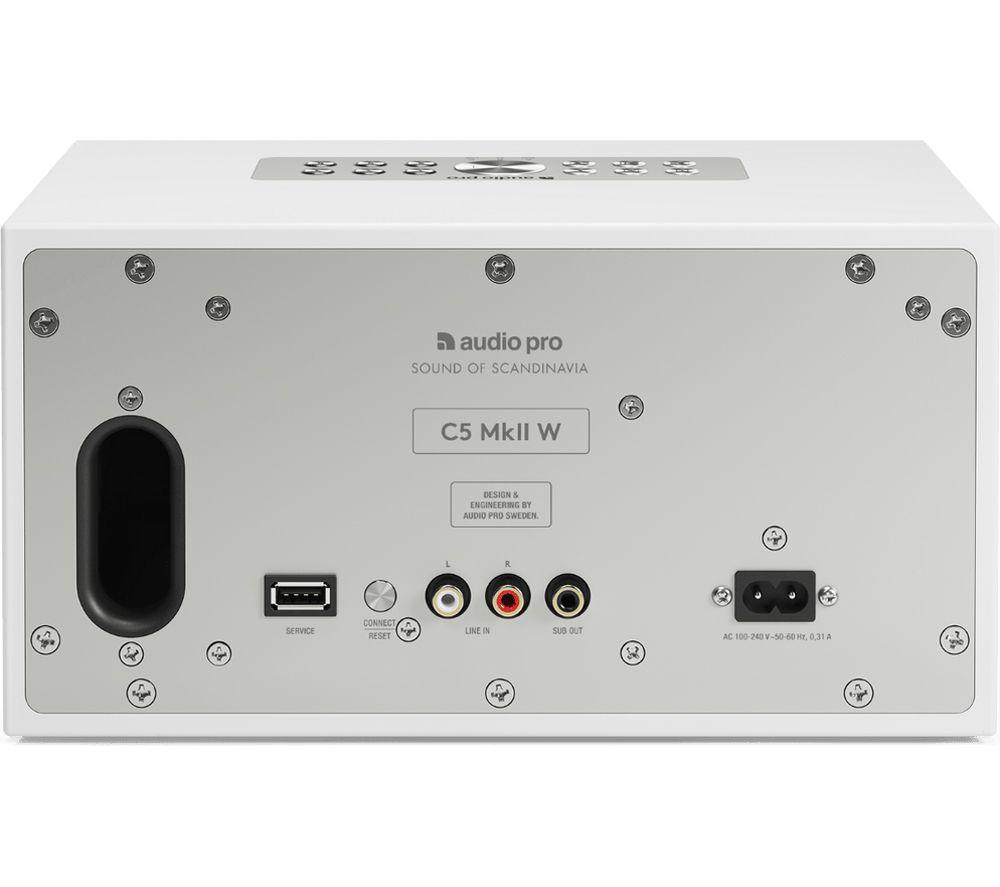 AUDIO PRO C5 MKII W Wireless Multi-room Speaker - White image number 5 of 5