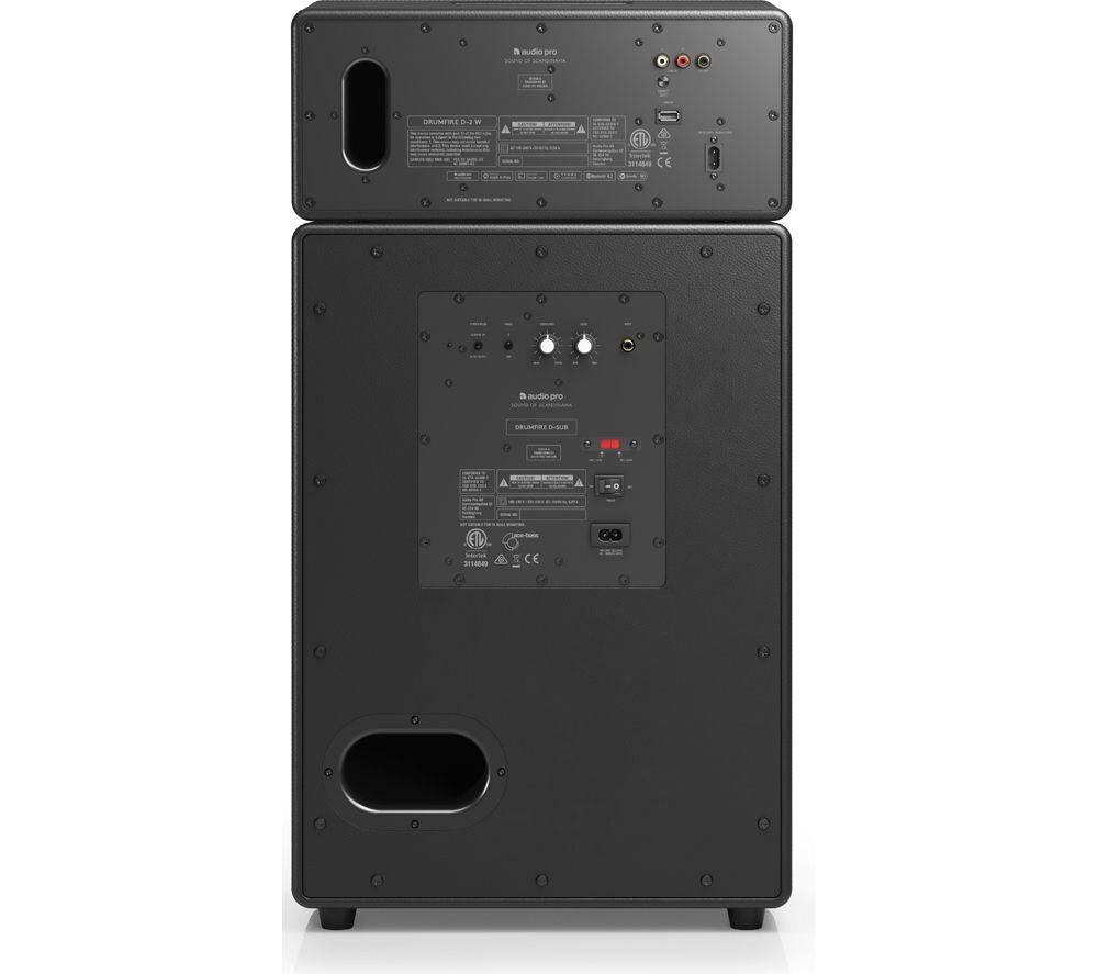 AUDIO PRO Drumfire II W Wireless Bluetooth Multi-room Speaker - Black image number 3 of 4