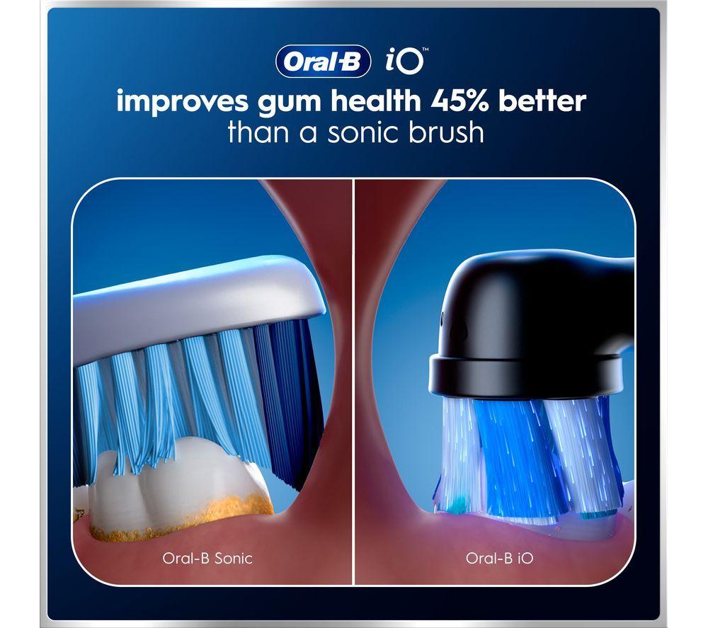 ORAL-B iO6 Electric Toothbrush Duo Pack - Black & Pink image number 8 of 16