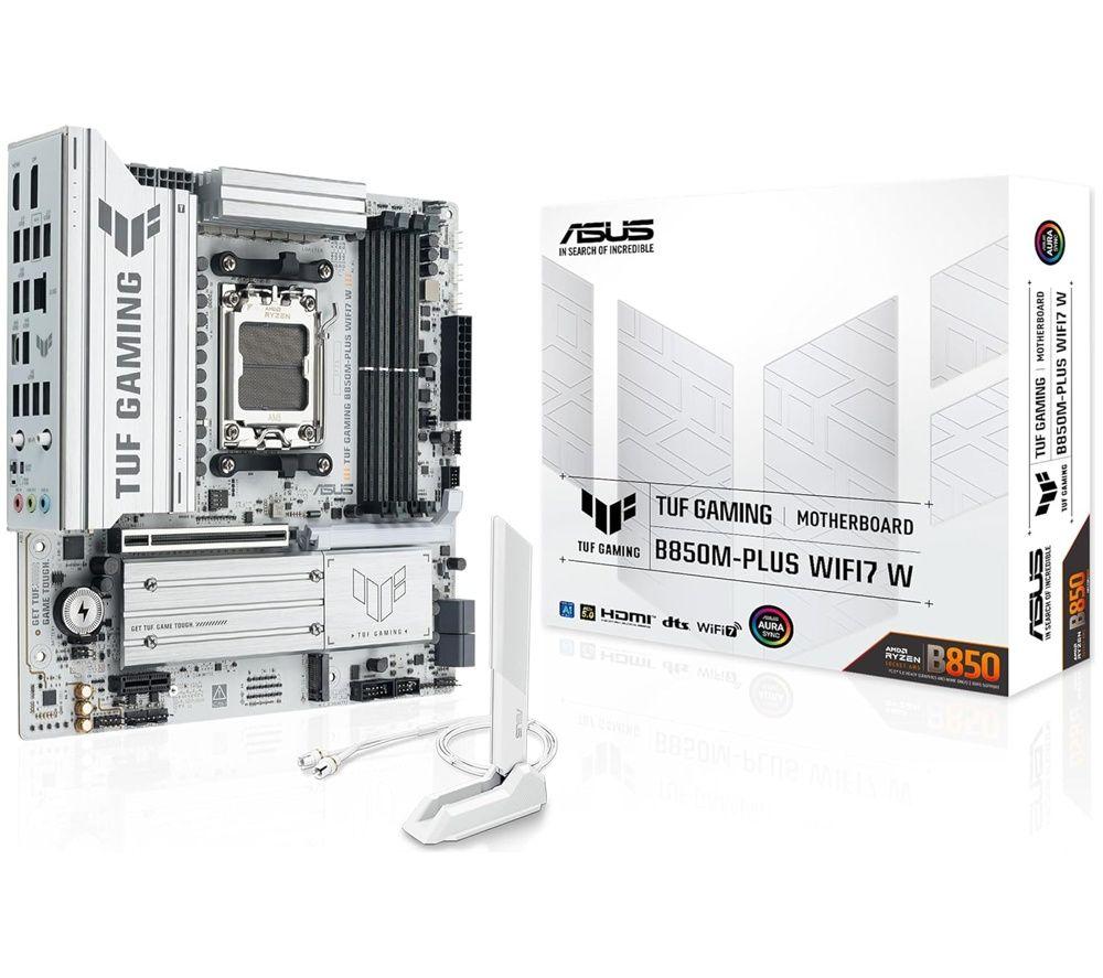 Asus Tuf Gaming B850m-Plus Wifi7 W Am5 Motherboard, White