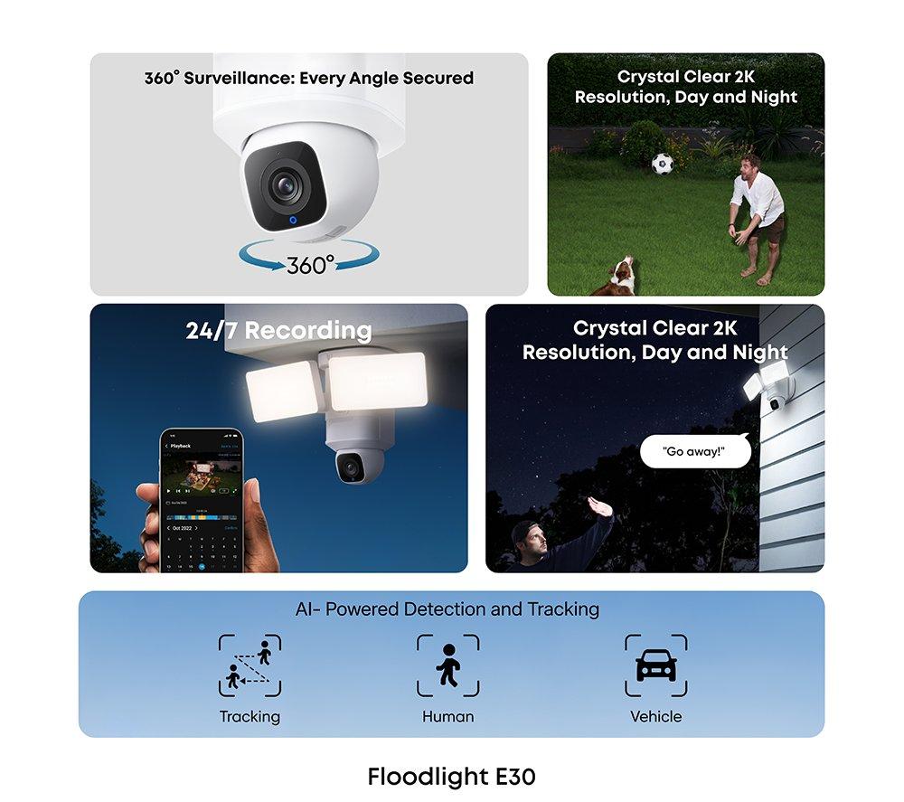 EUFY E340 2K Dual Camera Smart Doorbell & SoloCam S340 3K WiFi Security Camera Bundle image number 6 of 11
