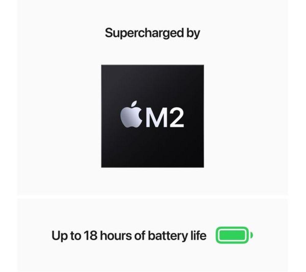 APPLE Refurbished MacBook Air 13.6" (2022) - M2, 256 GB SSD, Midnight (Very Good Condition) image number 7 of 11