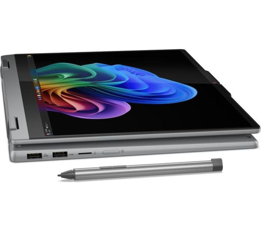 LENOVO IdeaPad 5 14" 2 in 1 Refurbished Laptop, Copilot+ PC - Snapdragon X Plus, 512 GB SSD, Luna Grey (Very Good Condition) image number 3 of 5