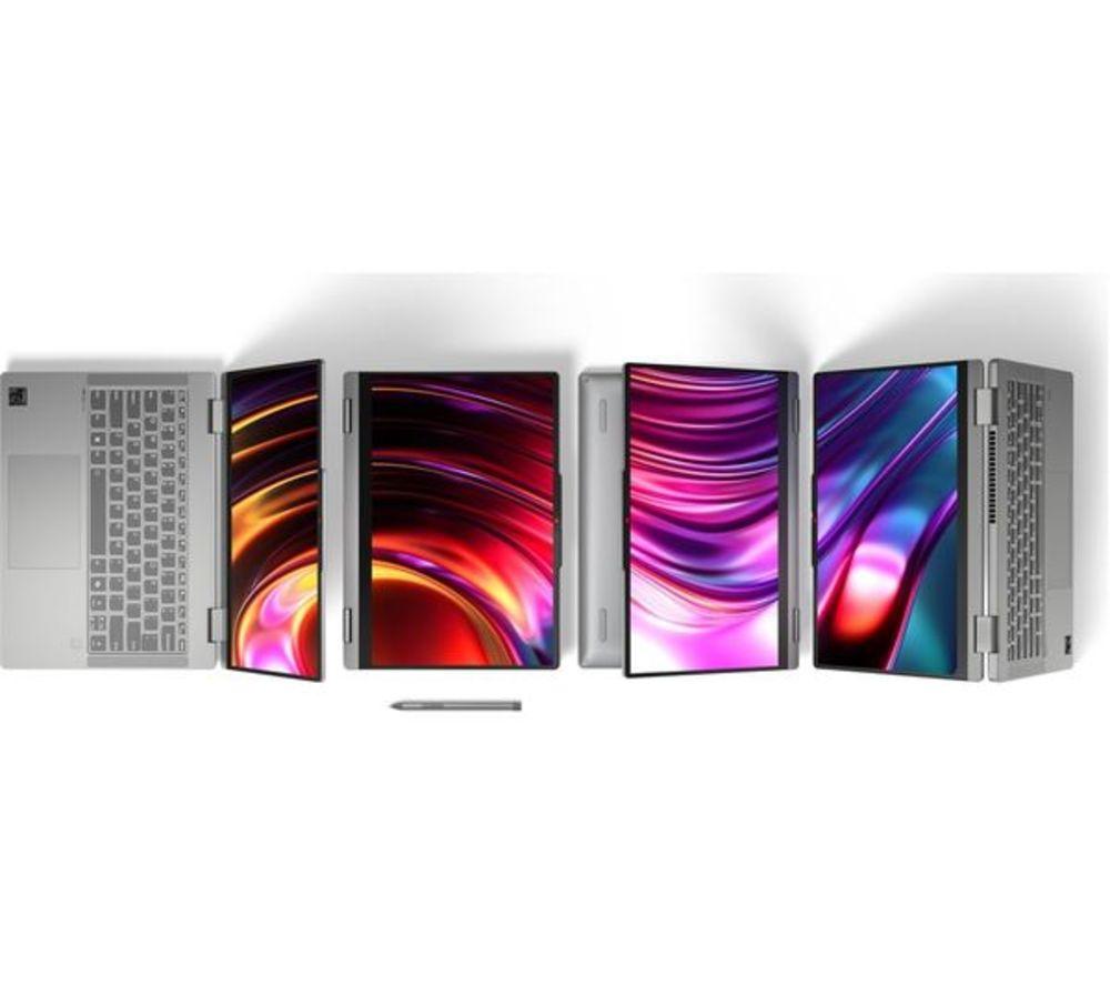 LENOVO IdeaPad 5 14" 2 in 1 Refurbished Laptop, Copilot+ PC - Snapdragon X Plus, 512 GB SSD, Luna Grey (Very Good Condition) image number 5 of 5
