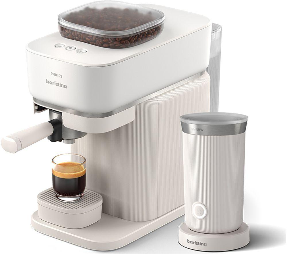 Philips Baristina Bar303/00 Bean To Cup Coffee Machine - White, White