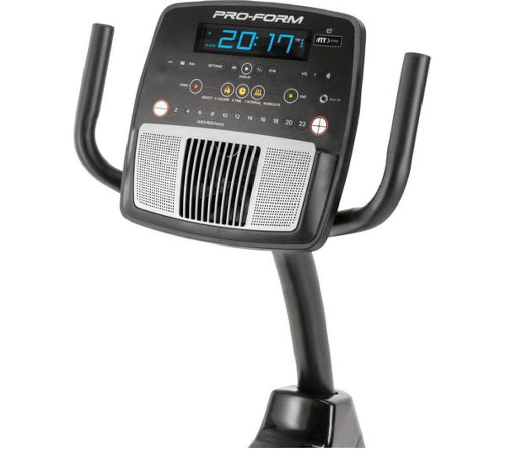 PROFORM 325 CSX Smart Bluetooth Recumbent Exercise Bike - Silver & Black image number 3 of 7