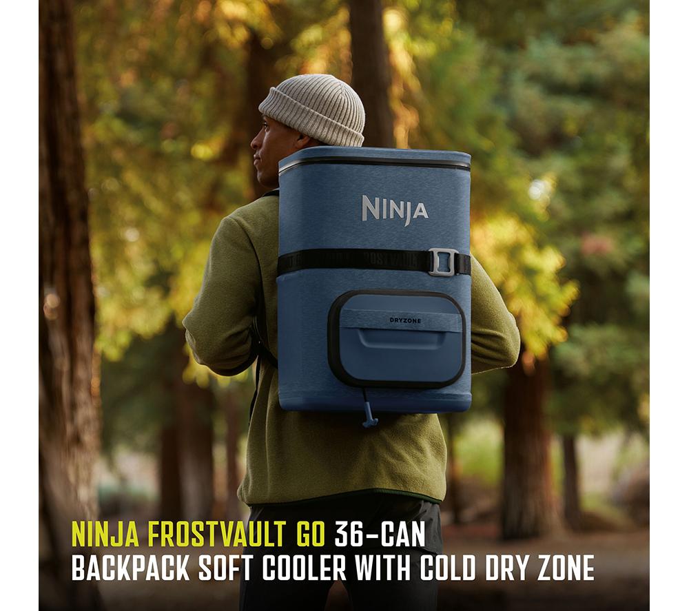 NINJA FF136EUUKNV FrostVault Go 23L Backpack Soft Cooler - Lakeshore Blue image number 2 of 7