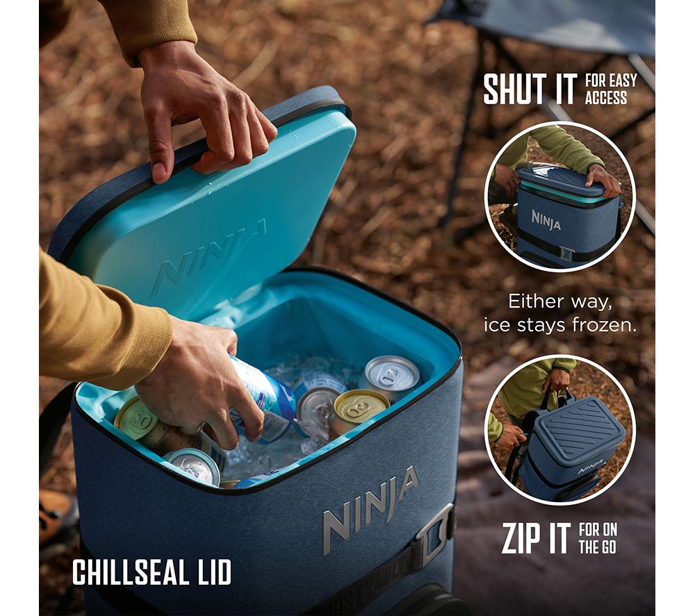 NINJA FF136EUUKNV FrostVault Go 23L Backpack Soft Cooler - Lakeshore Blue image number 4 of 7