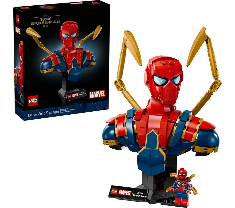 LEGO Marvel 76326 Iron Spider-Man Bust Set for Adults image number 7 of 7