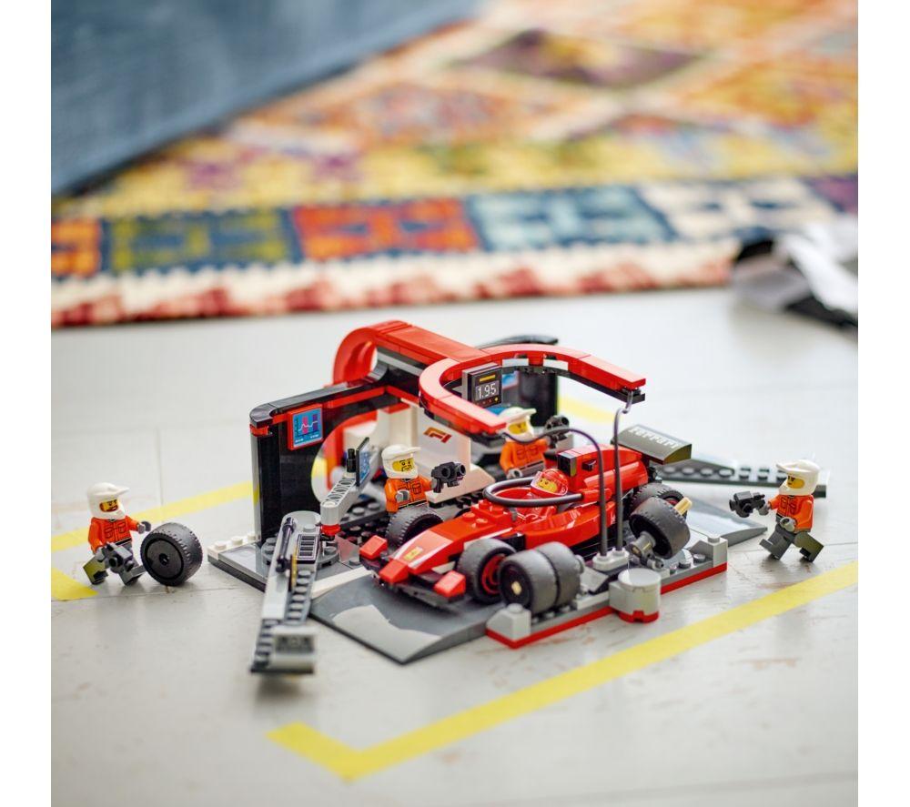 LEGO City 60443 F1 Pit Stop & Pit Crew with Ferrari Car Set image number 8 of 8