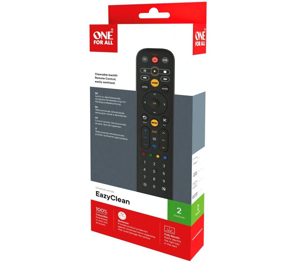 ONE FOR ALL URC9291 EazyClean Universal Remote Control image number 2 of 2