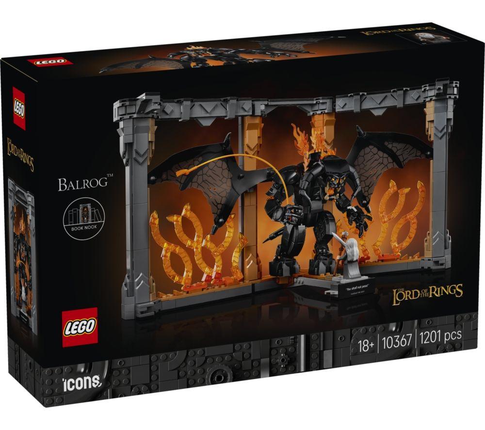 LEGO Icons 10367 The Lord of the Rings: Balrog Book Nook Set for Adults image number 2 of 4