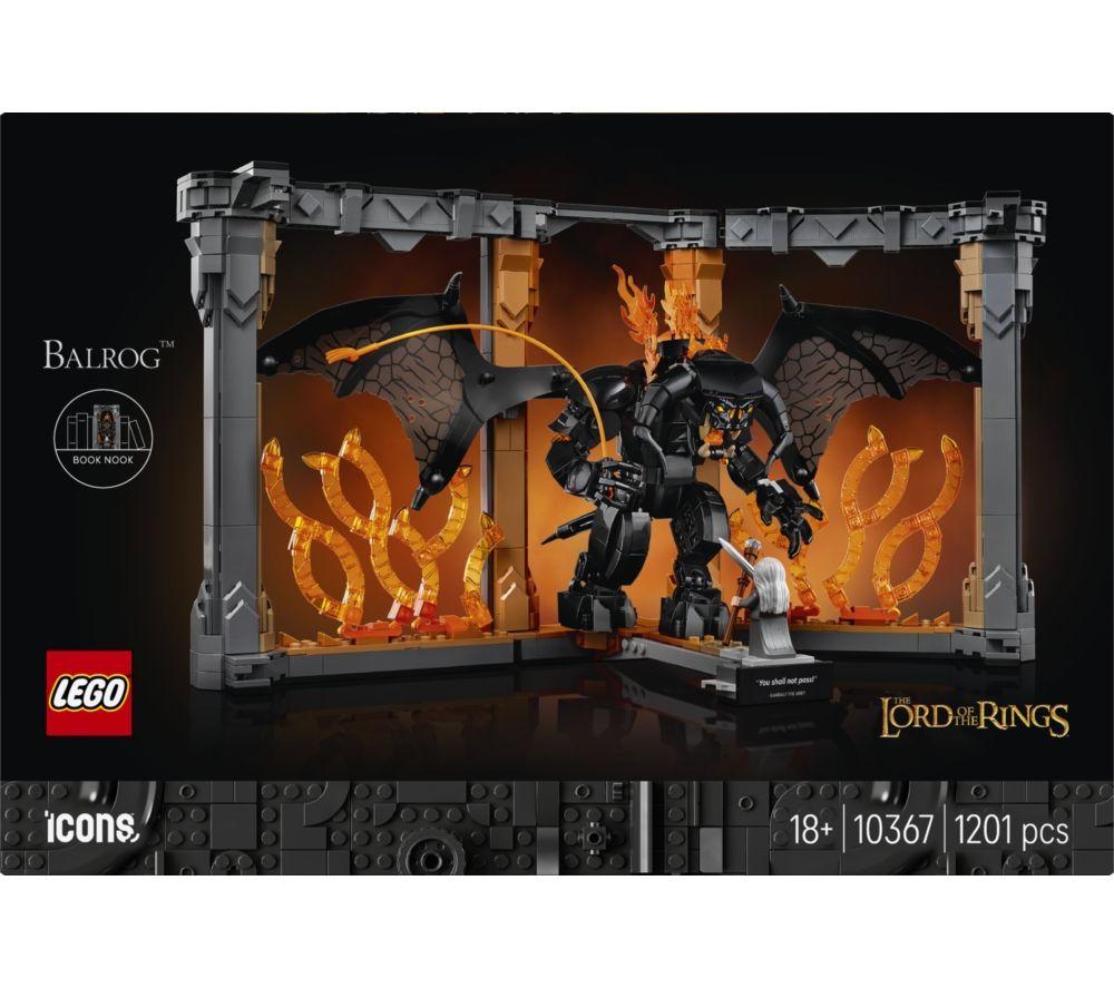 LEGO Icons 10367 The Lord of the Rings: Balrog Book Nook Set for Adults image number 3 of 4