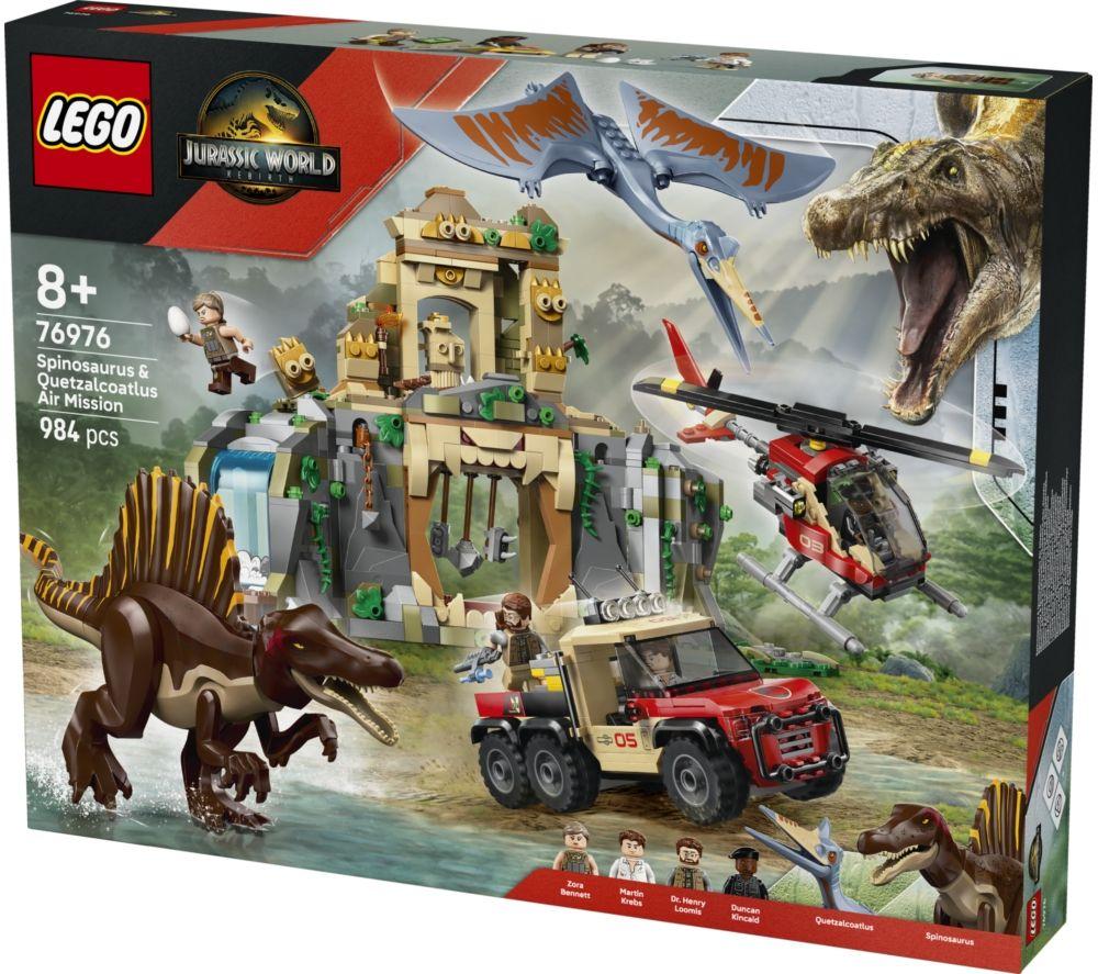 LEGO Jurassic World 76976 Spinosaurus & Quetzalcoatlus Air Mission Set image number 4 of 5