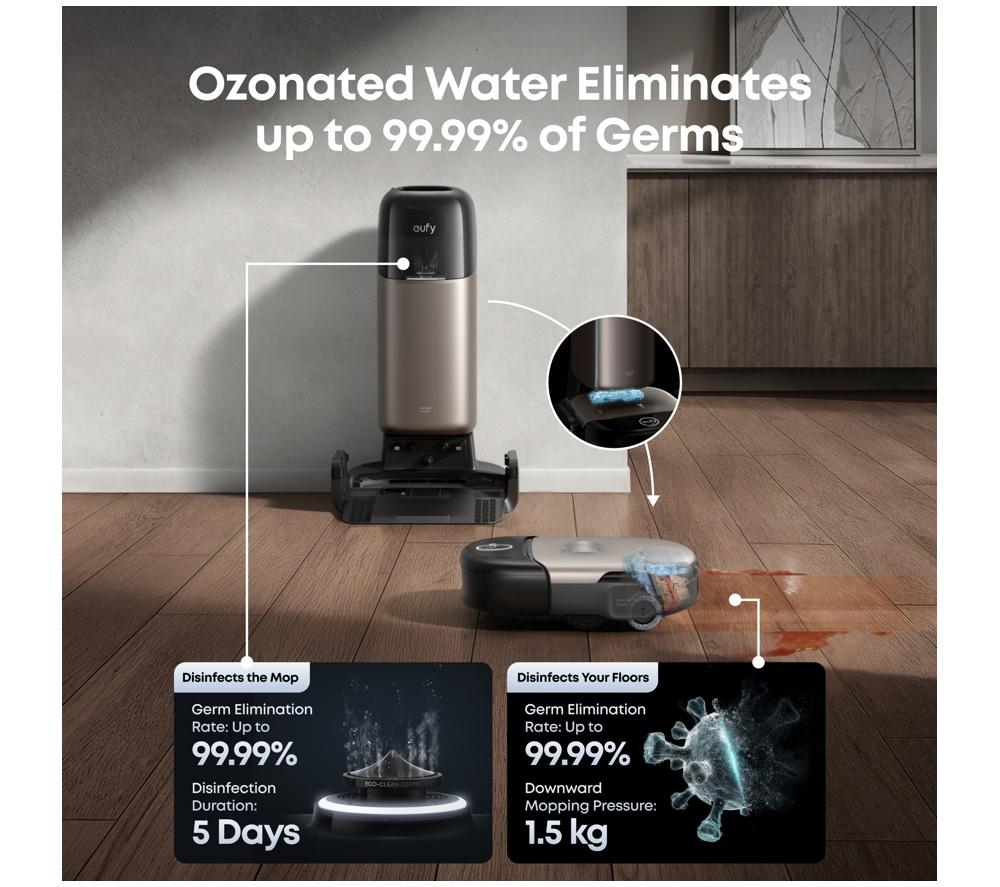 EUFY Omni S2 Robot Vacuum Cleaner & All-in-One Station - Black image number 8 of 13