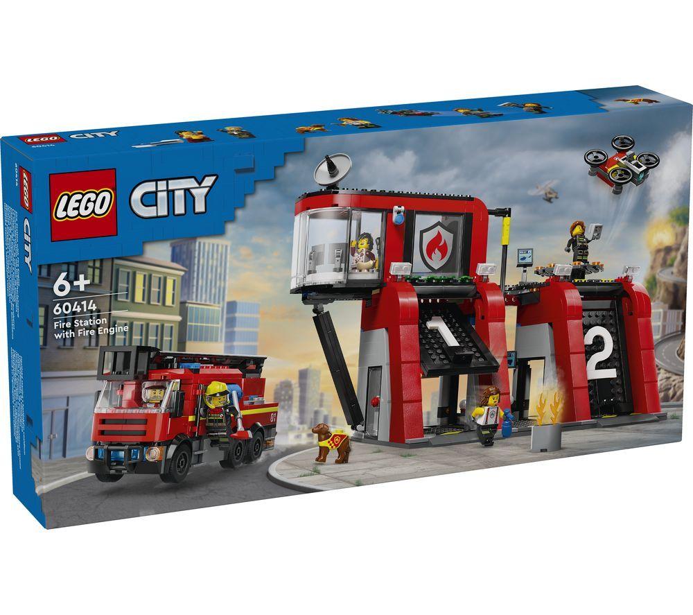 LEGO City 60414 Fire Station with Fire Truck image number 3 of 8
