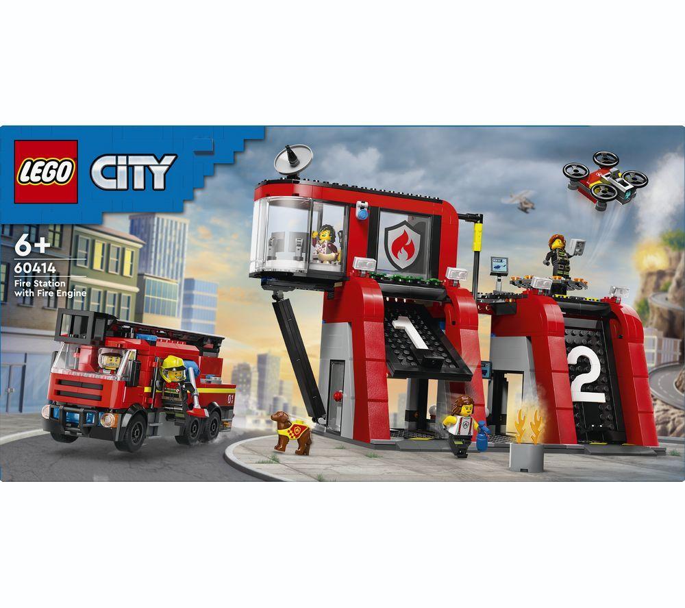 LEGO City 60414 Fire Station with Fire Truck image number 4 of 8