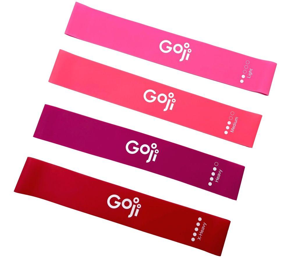 GOJI Elastic Resistance Band - Pack of 4 image number 4 of 5