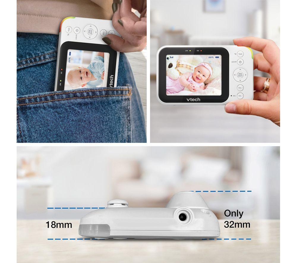 VTECH VM4263 3.5" Pan & Tilt Video Baby Monitor - White image number 9 of 9