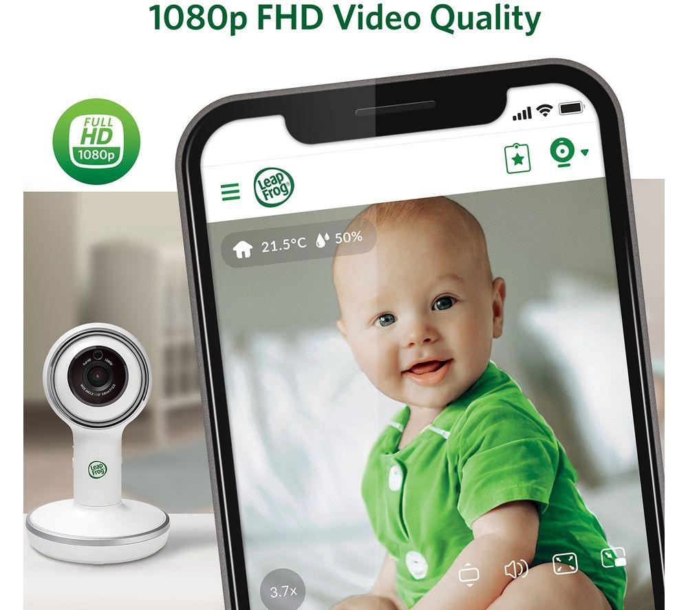 LEAPFROG LF5817HD 7" Over‑the‑Cot Smart Baby Monitor - White image number 5 of 6