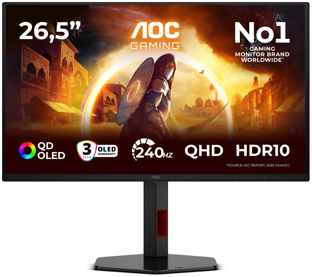 AOC Q27G4ZDR Quad HD 27inch QD-OLED Gaming Monitor - Black