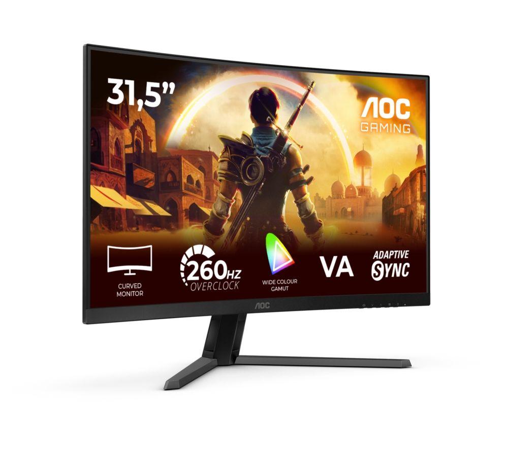 AOC C32G42ZE Full HD 32" Curved VA Gaming Monitor - Black image number 8 of 8