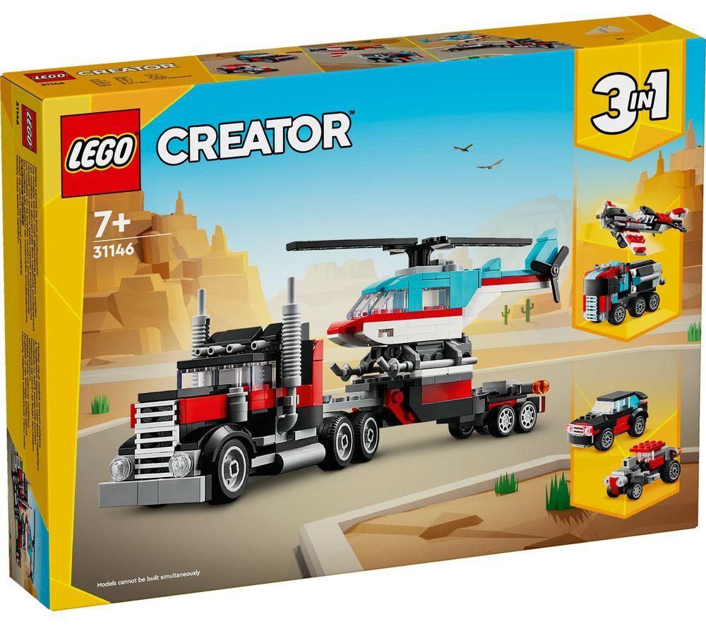 LEGO Creator 31146 3-in-1 Flatbed Truck with Helicopter Set image number 5 of 5