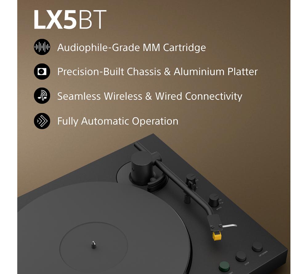 SONY PS-LX5BT Belt Drive Bluetooth Turntable - Black image number 2 of 13