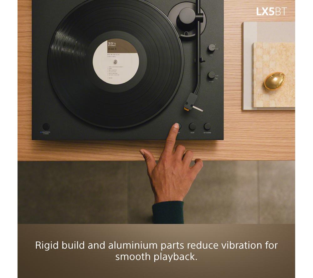 SONY PS-LX5BT Belt Drive Bluetooth Turntable - Black image number 8 of 13