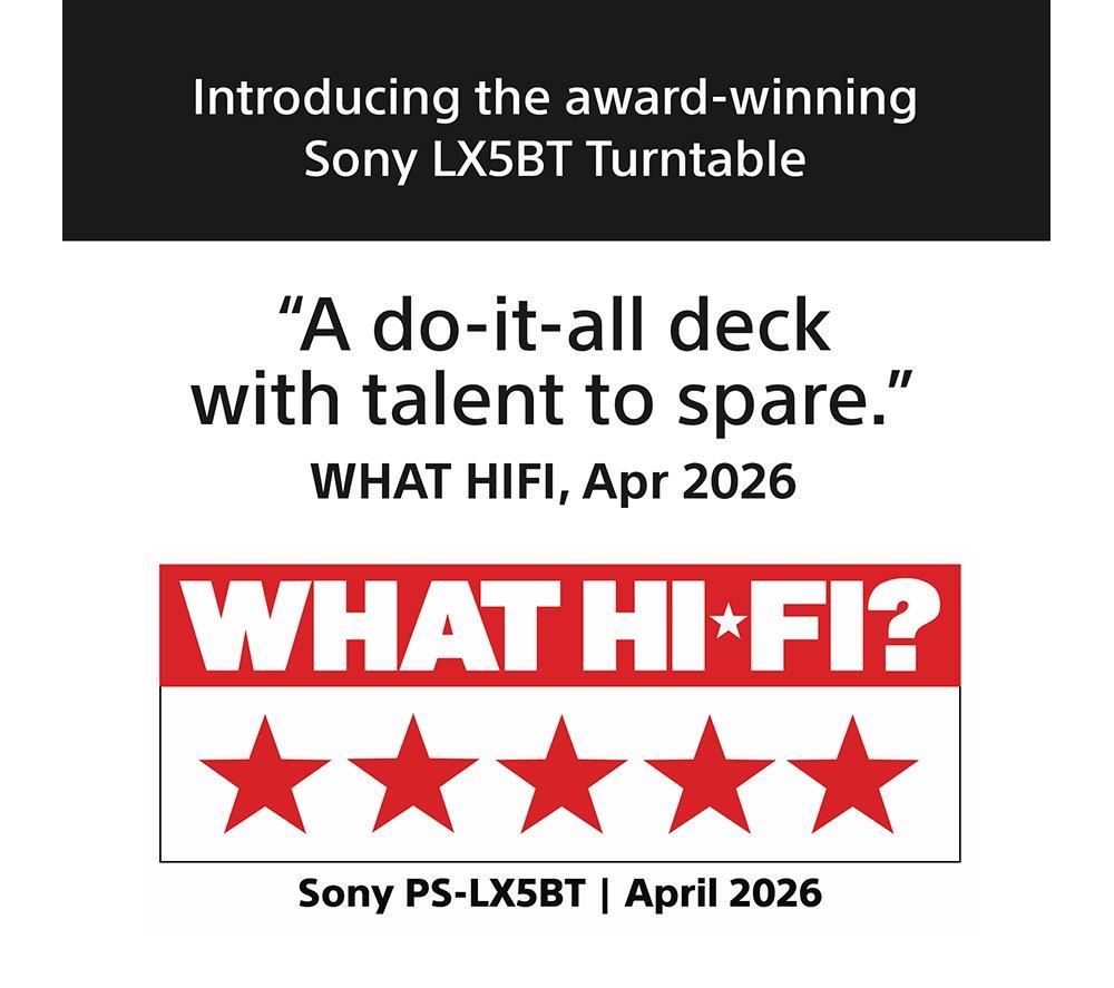 SONY PS-LX5BT Belt Drive Bluetooth Turntable - Black image number 14 of 14