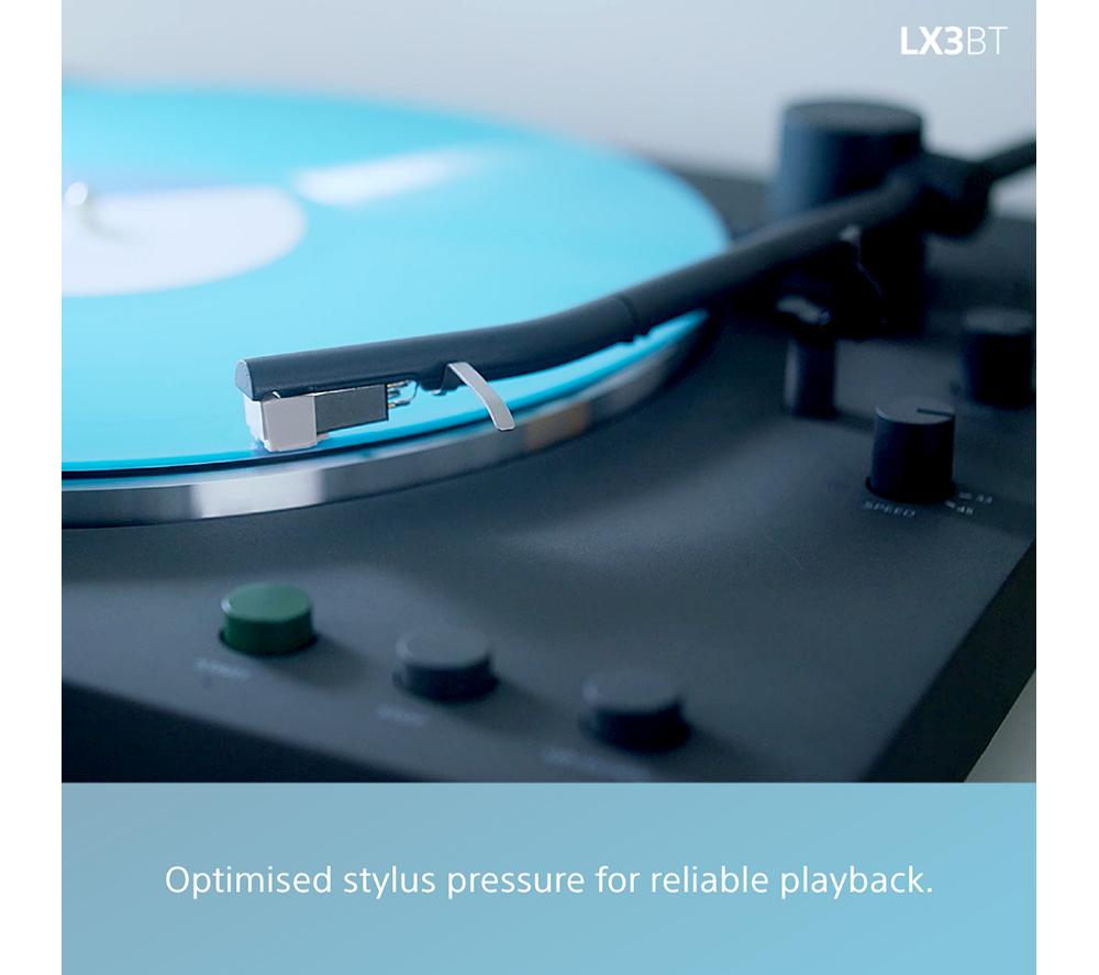 SONY PS-LX3BT Belt Drive Bluetooth Turntable - Black image number 9 of 11