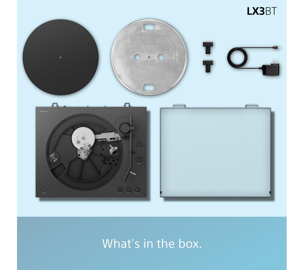 SONY PS-LX3BT Belt Drive Bluetooth Turntable - Black image number 10 of 11