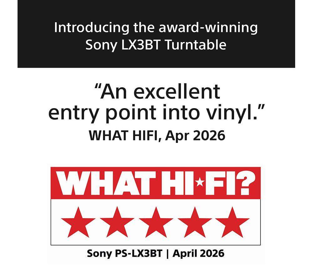 SONY PS-LX3BT Belt Drive Bluetooth Turntable - Black image number 12 of 12