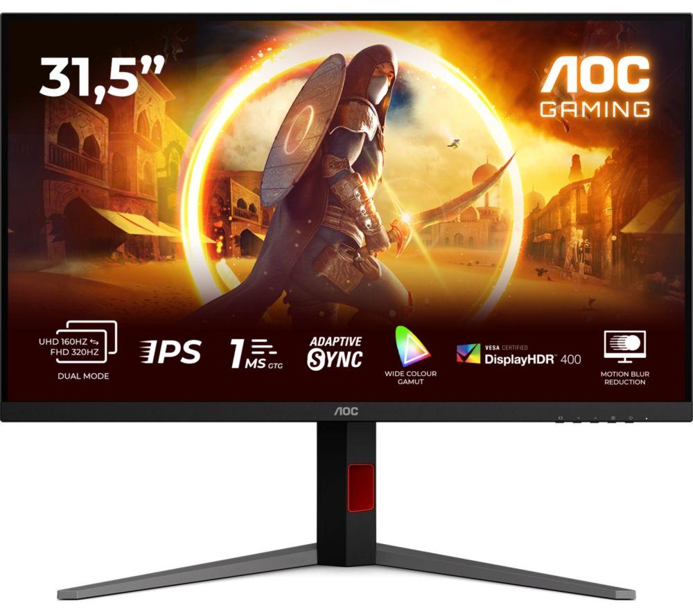 Aoc U32g4u 4K Ultra Hd 31.5" Fast Ips Dual-Mode Gaming Monitor - Black, Black