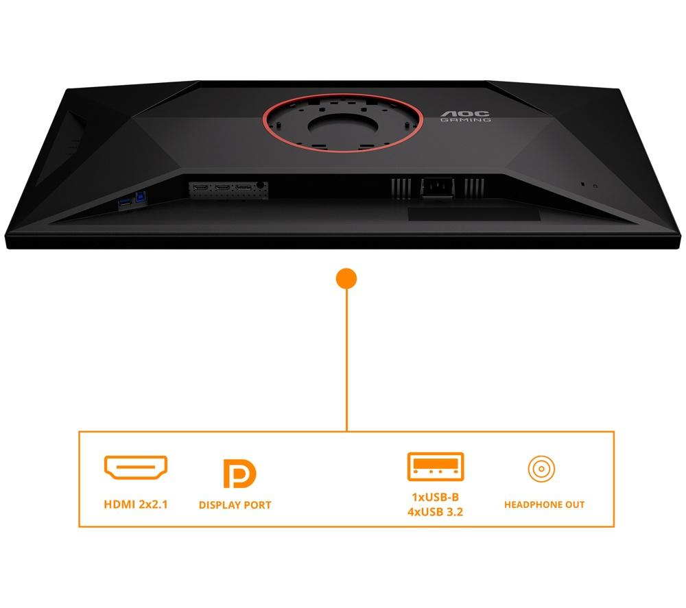 AOC U32G4U 4K Ultra HD 31.5" Fast IPS Dual-Mode Gaming Monitor - Black image number 5 of 8