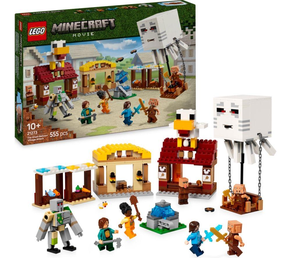LEGO Minecraft 21273 The Ghast Balloon Village Attack Set image number 2 of 5