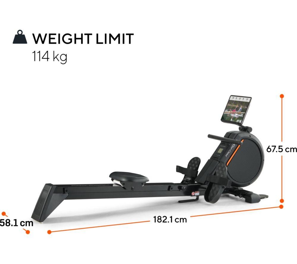 PROFORM 550R Folding Smart Bluetooth Rowing Machine - Black image number 3 of 7