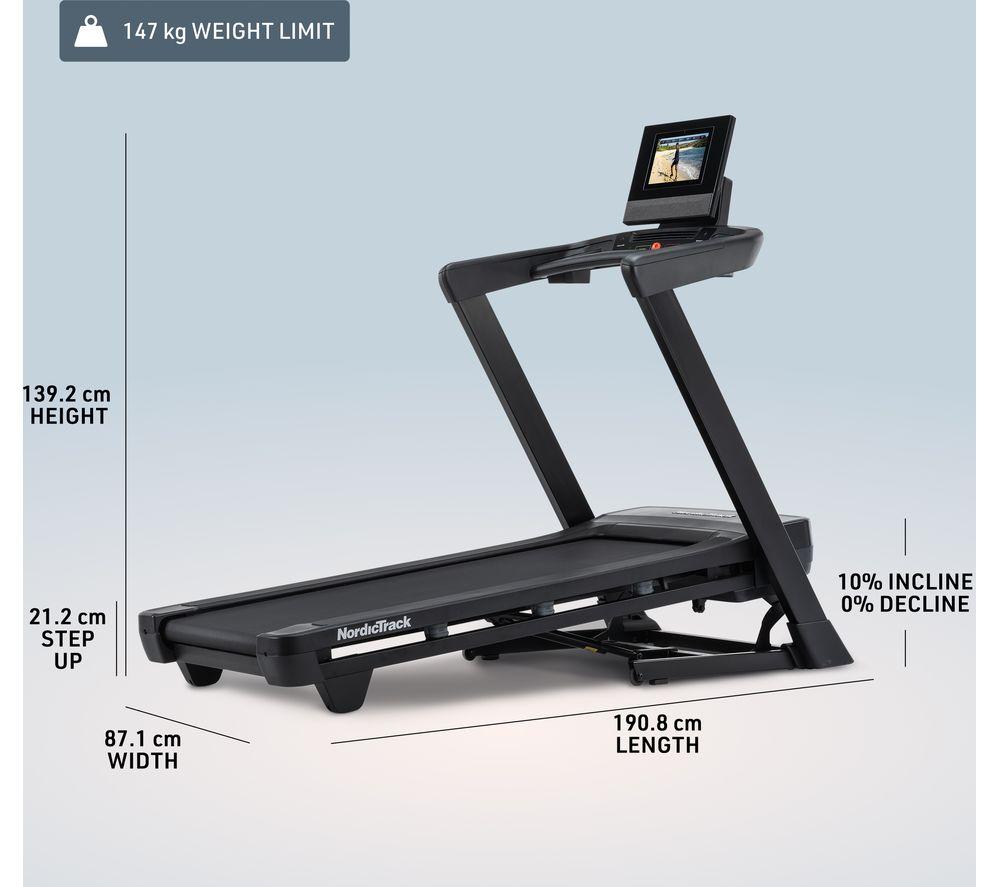 NORDICTRACK T Series 10 Smart Bluetooth Treadmill - Black image number 2 of 6