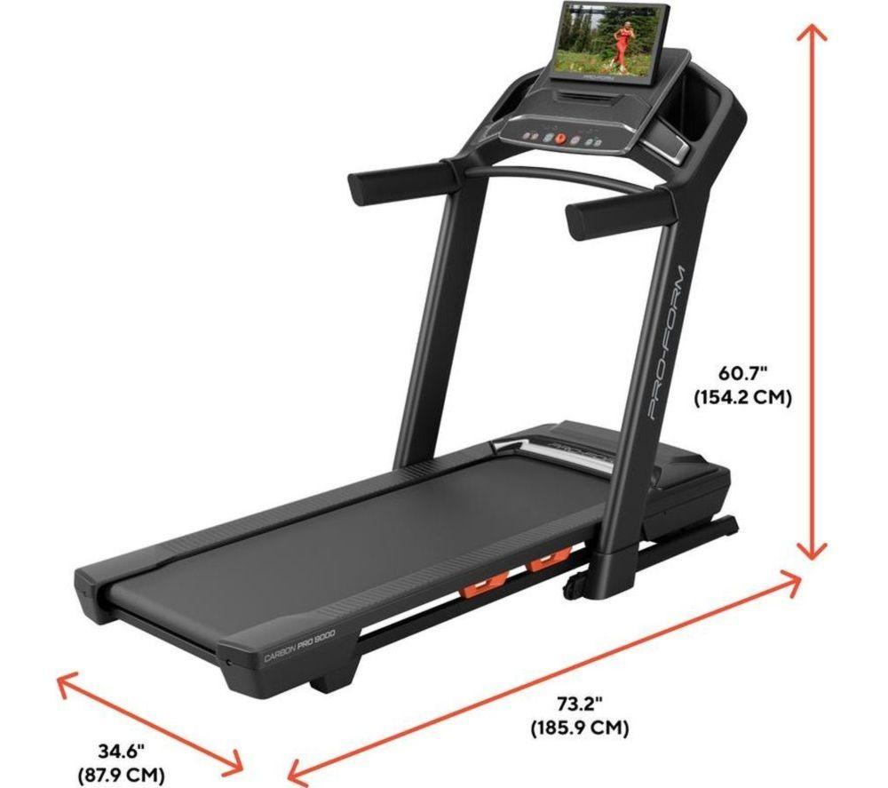 PROFORM Carbon Pro 9000 Folding Smart Bluetooth Treadmill - Black image number 7 of 7