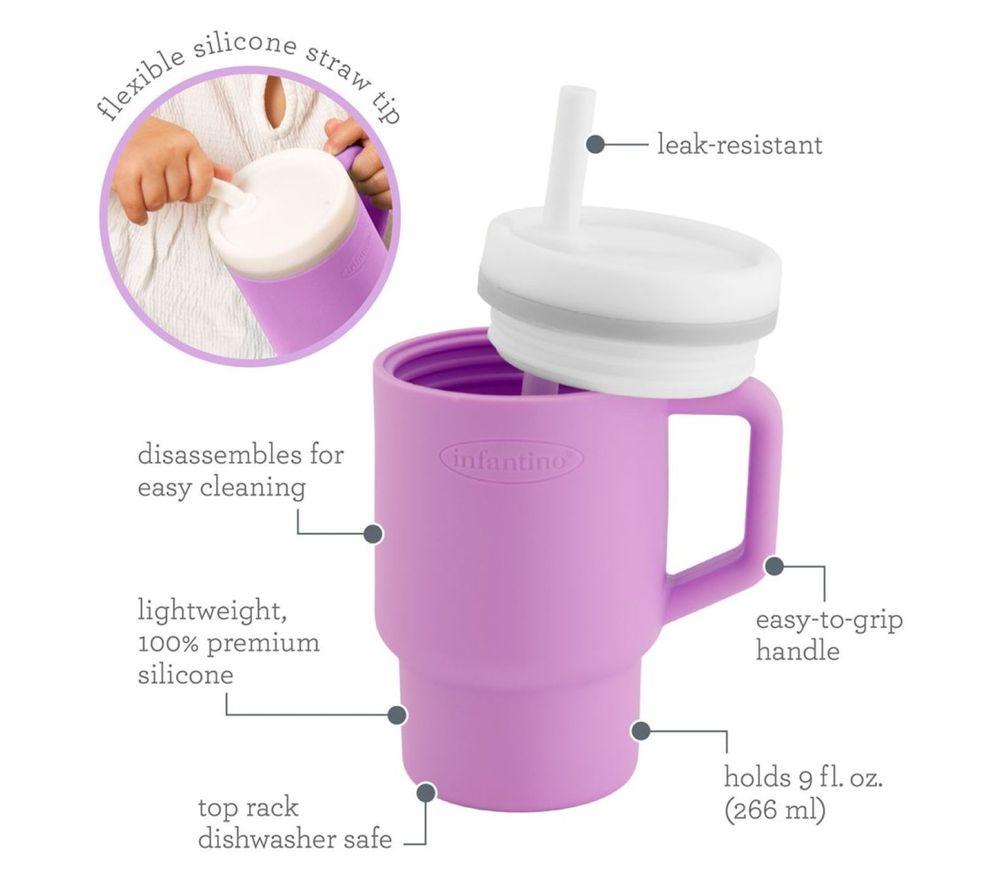 INFANTINO My First Tumbler - Lilac, 266 ml image number 2 of 3