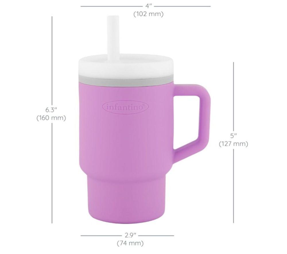 INFANTINO My First Tumbler - Lilac, 266 ml image number 3 of 3