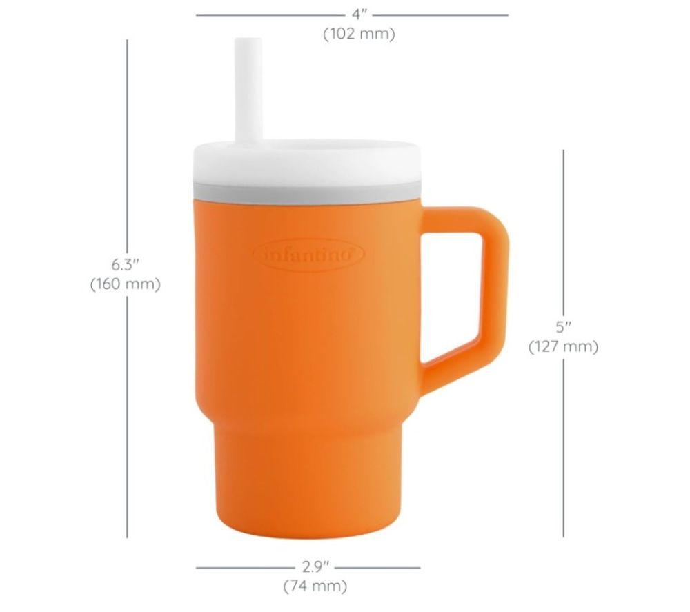 INFANTINO My First Tumbler - Orange, 266 ml image number 3 of 3
