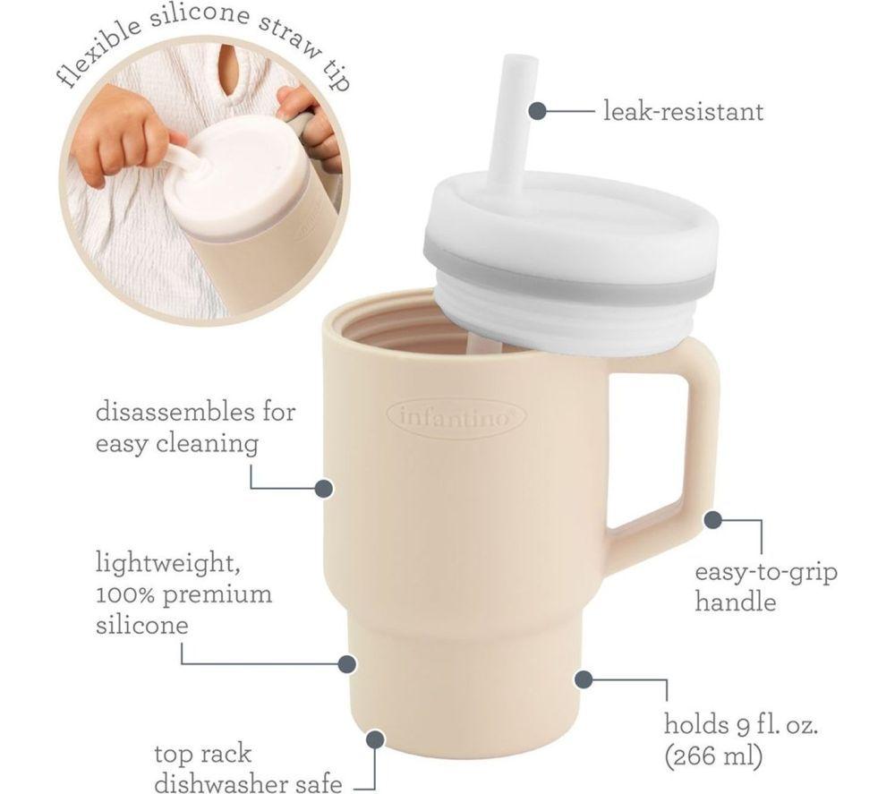 INFANTINO My First Tumbler - Sand, 266 ml image number 2 of 3