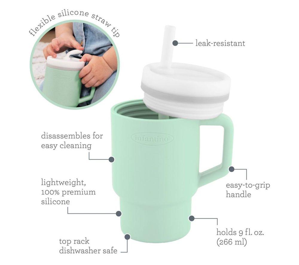 INFANTINO My First Tumbler - Mint, 266 ml image number 3 of 3