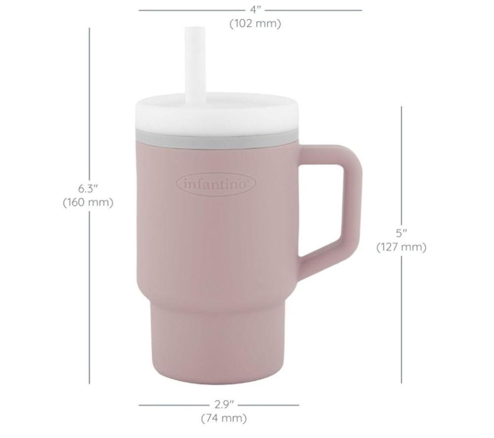 INFANTINO My First Tumbler - Pirouette Pink, 266 ml image number 2 of 5