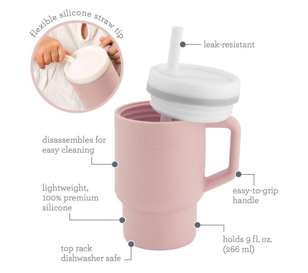 INFANTINO My First Tumbler - Pirouette Pink, 266 ml image number 3 of 5