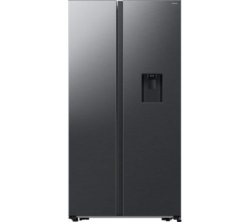 SAMSUNG Bespoke AI Series 7 SpaceMax RS57DG410EB4EU Smart American-Style Fridge Freezer – Black, Black