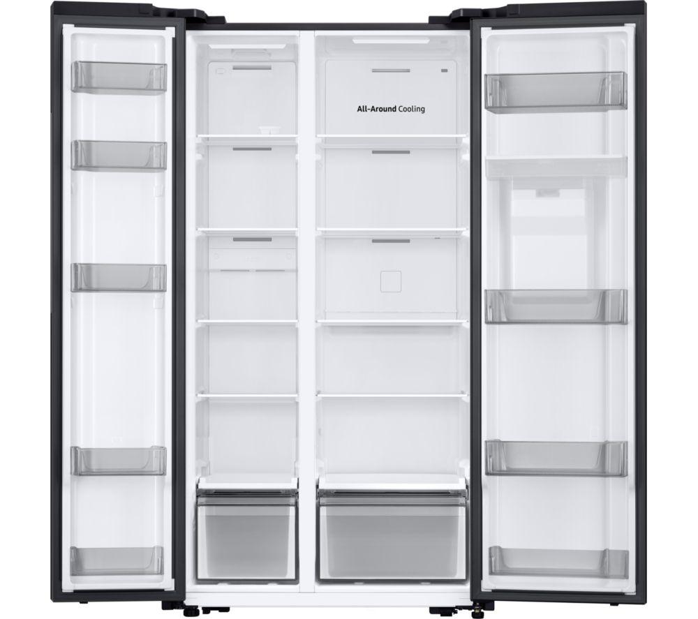 SAMSUNG Bespoke AI Series 7 SpaceMax RS57DG410EB4EU Smart American-Style Fridge Freezer - Black image number 3 of 8