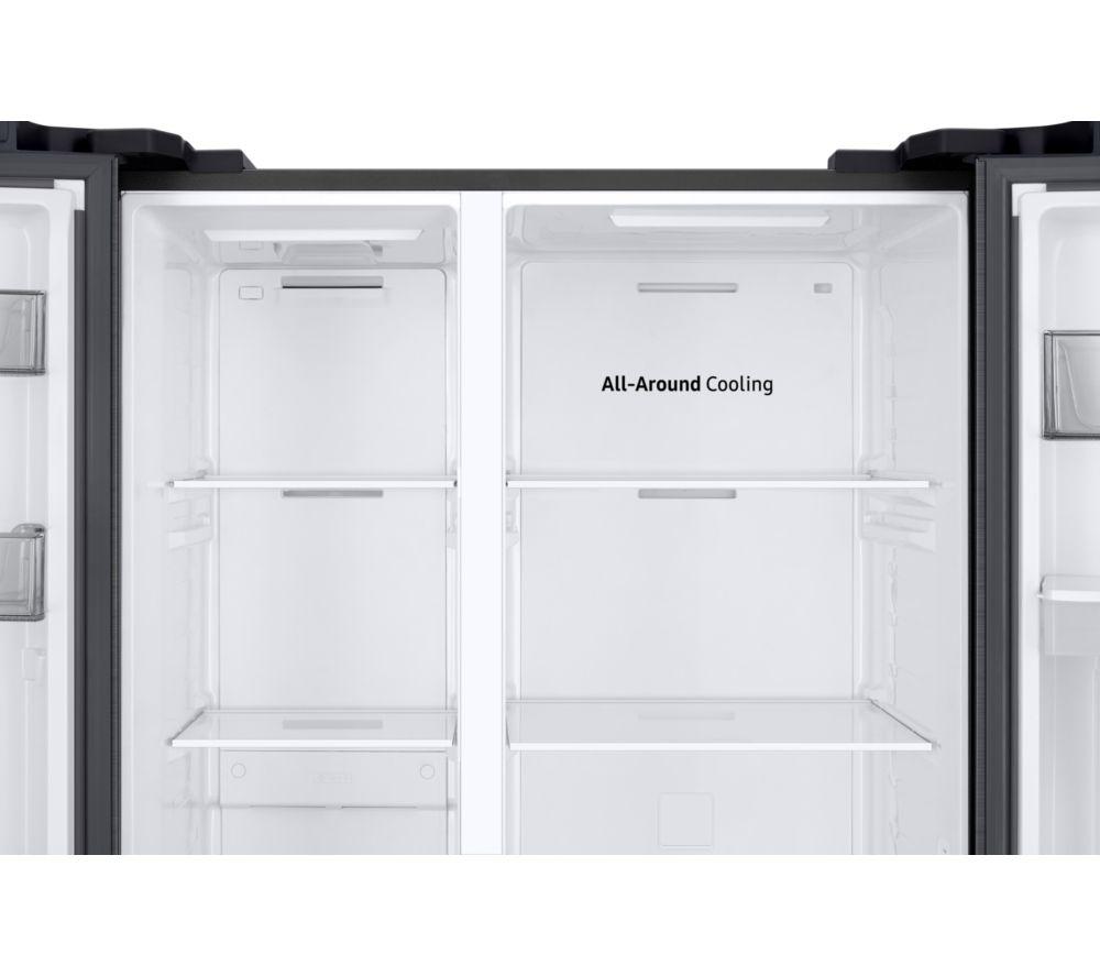 SAMSUNG Bespoke AI Series 7 SpaceMax RS57DG410EB4EU Smart American-Style Fridge Freezer - Black image number 4 of 8